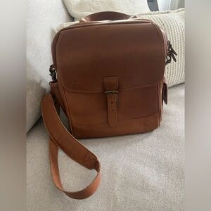 L.L. Bean Tan Leather Crossbody Bag
